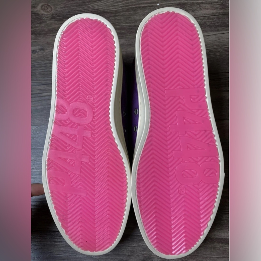 NWOT P448 Women’s Purple Low Top Sneakers Size 8.5 - Picture 3 of 14